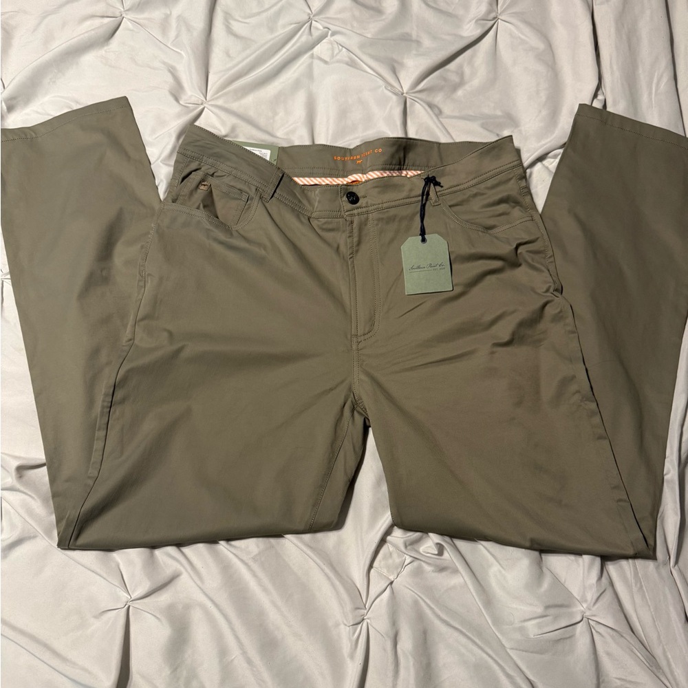 Classic Olive Chinos for Men